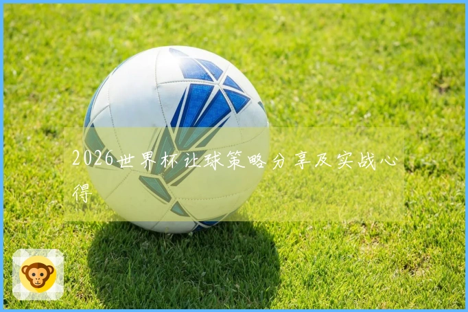 2026世界杯让球策略分享及实战心得